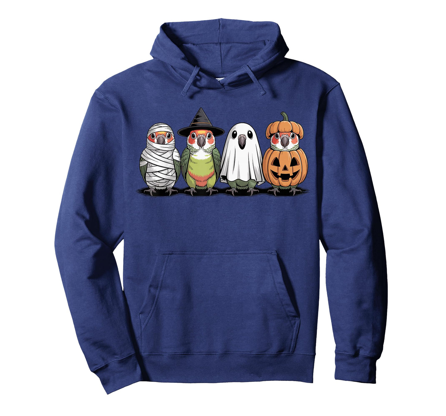 Spooky Ghost Green Cheek Conure Pumpkin Halloween Skeleton T-Shirt