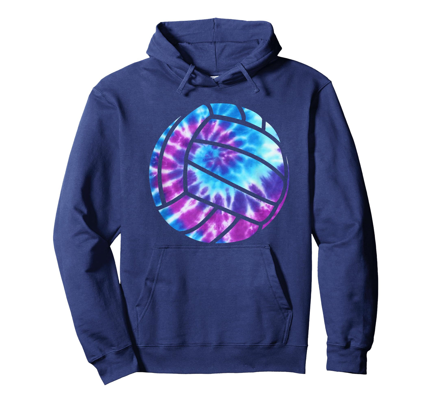 Volleyball Tie Dye Blue Purple Teenage Girls Practice T-Shirt