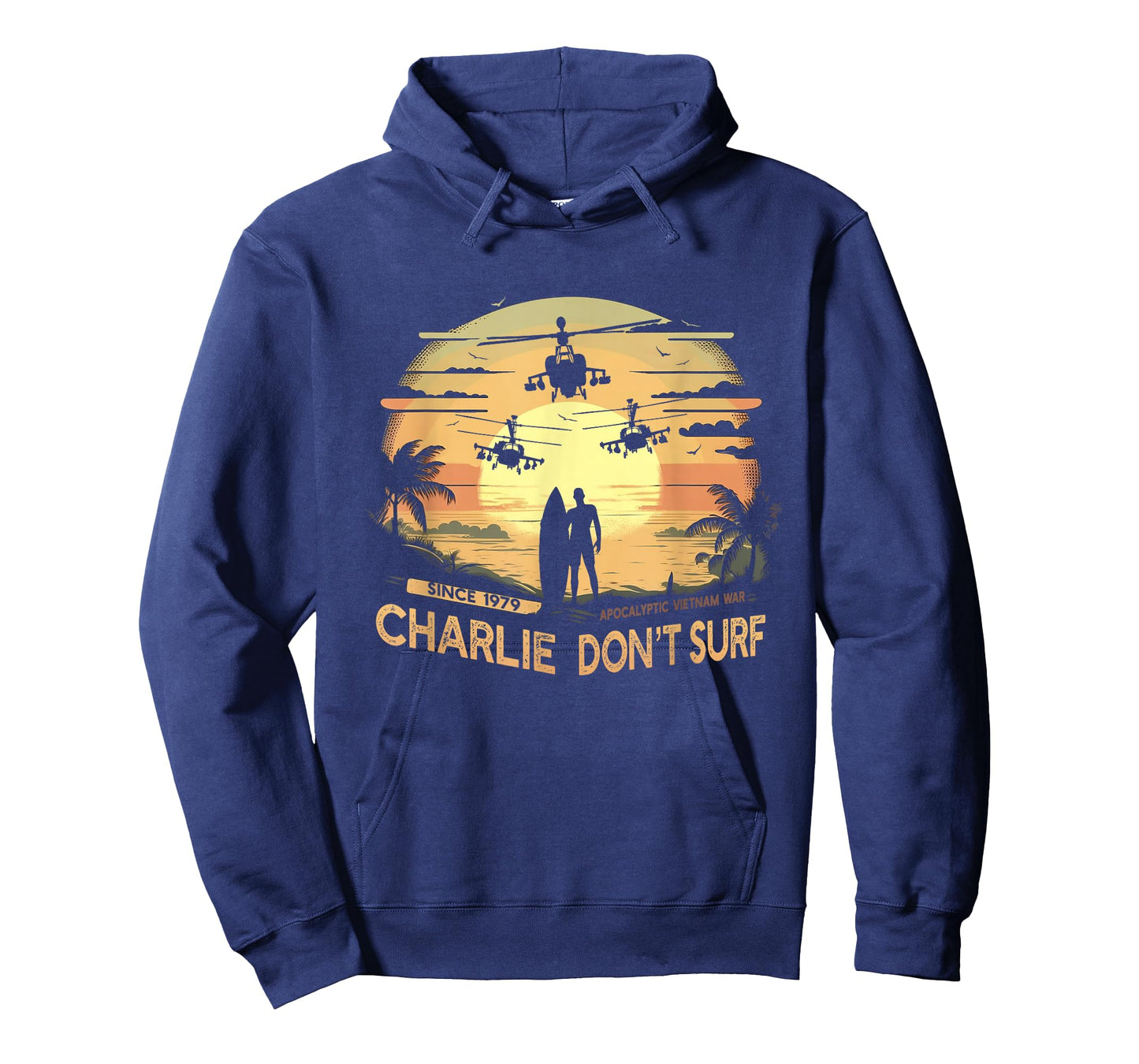 Vietnam War Vintage Sunset - Classic Charlie Don't Surf T-Shirt