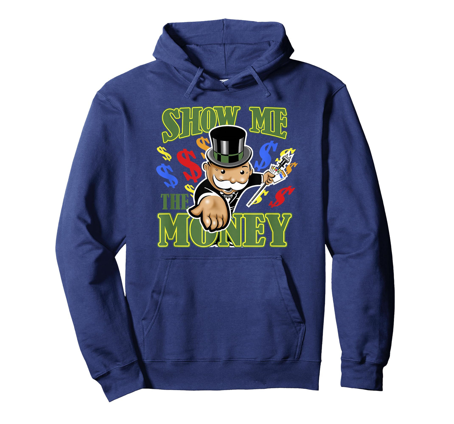 Monopoly Mr. Monopoly Show Me The Money Colorful Poster T-Shirt