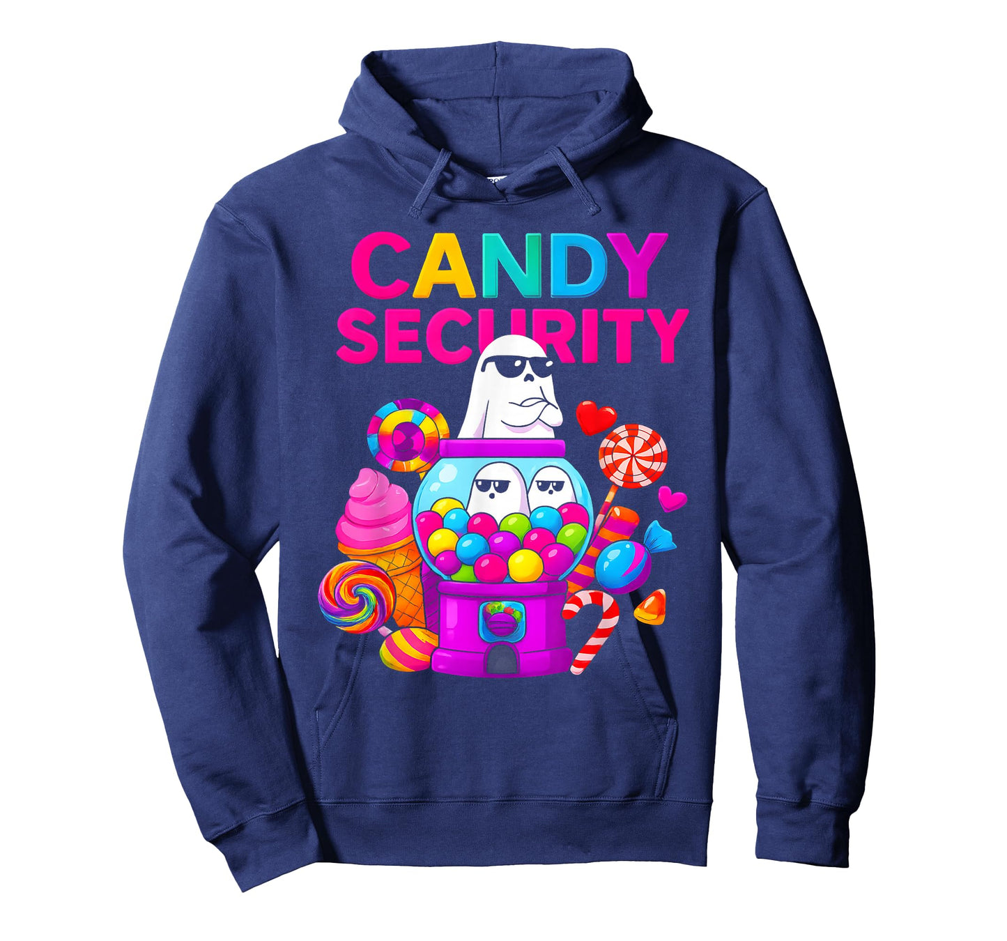Candy Security Ghost Halloween Costume T-Shirt
