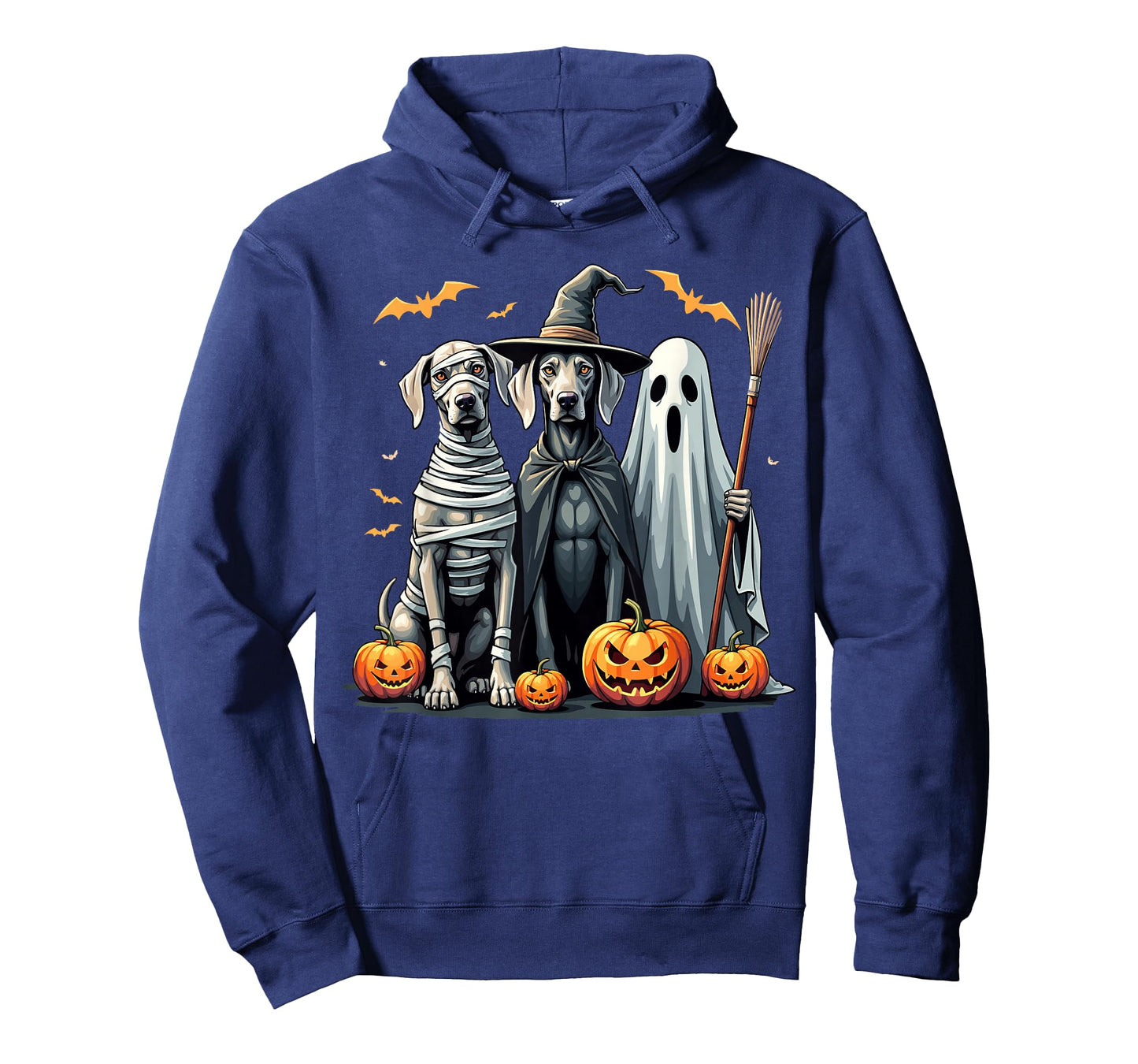 Weimaraner Halloween Costume Mummy Witch Ghost T-Shirt