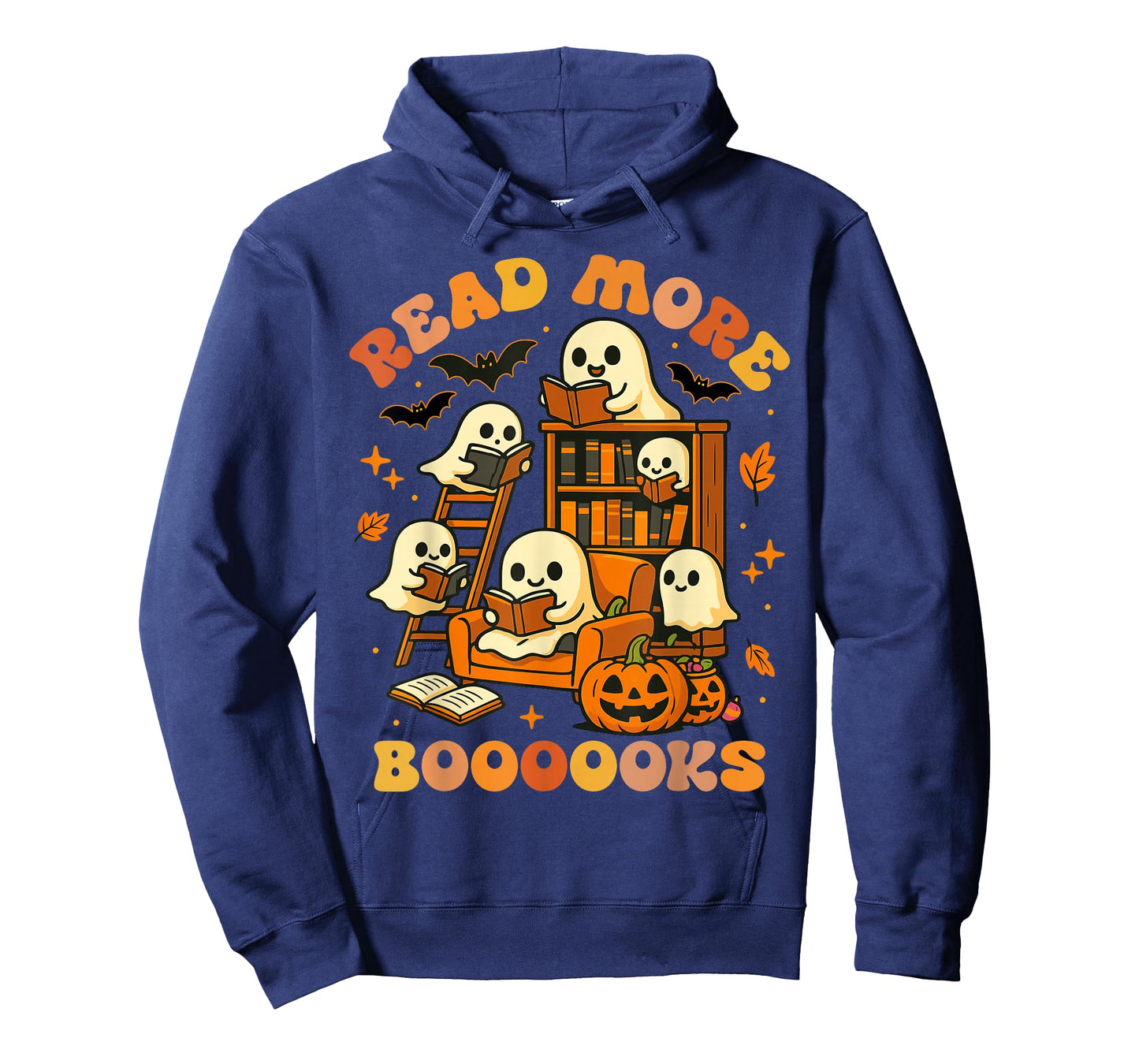 Read More Books Ghost Reading Book Teacher Halloween T-Shirt