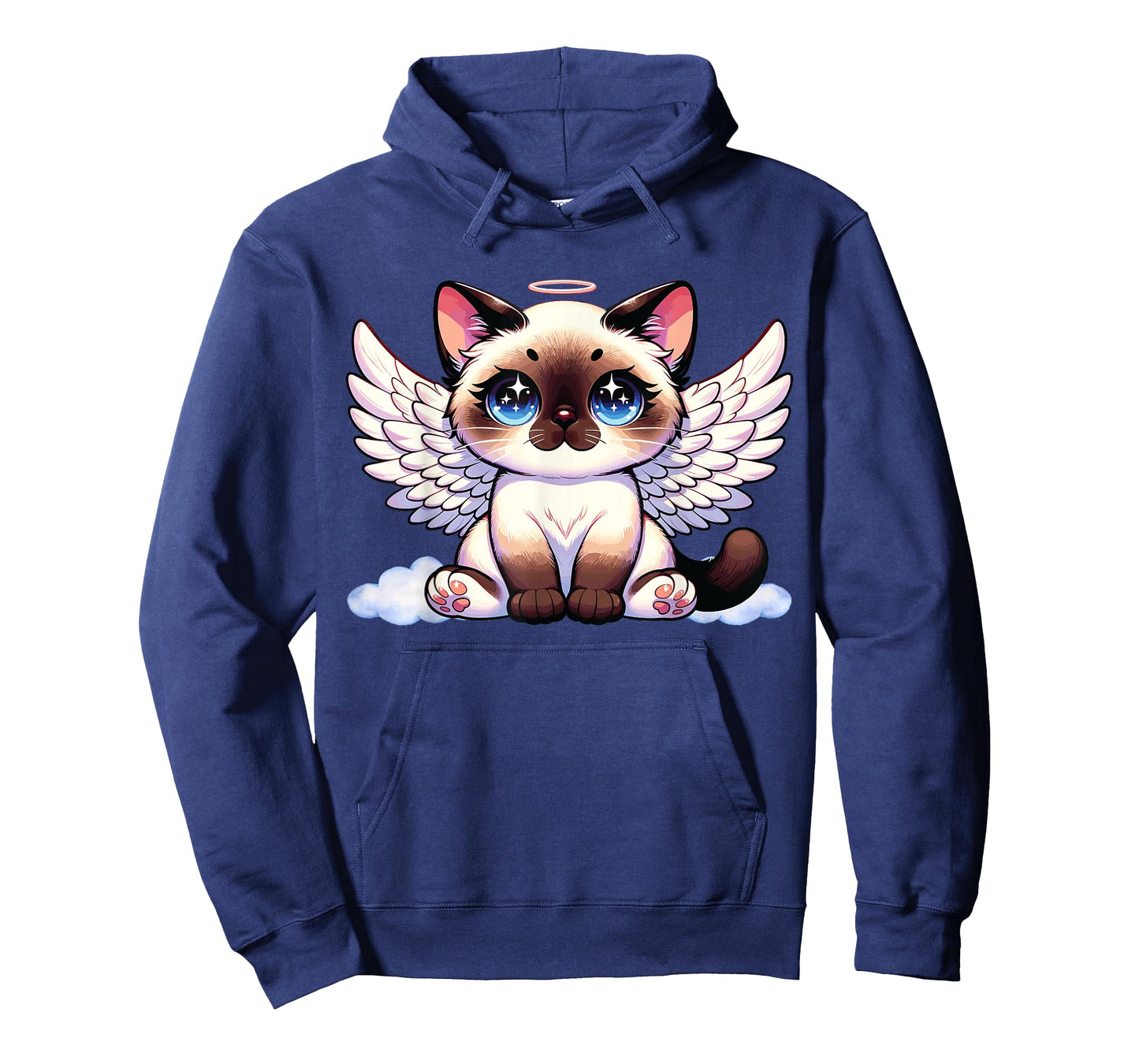 Angel Cat, Siamese Cat, Anime Angel Kitten T-Shirt