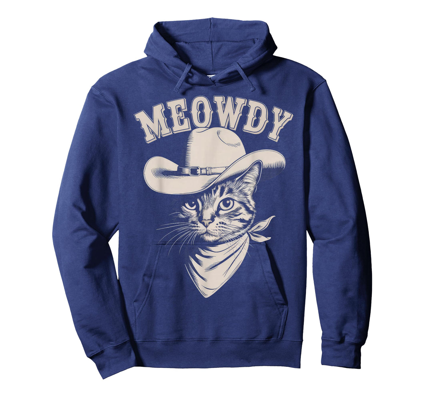 Meowdy Cat Funny Cowboy Western Graphic Cat Lady Cat Dad T-Shirt