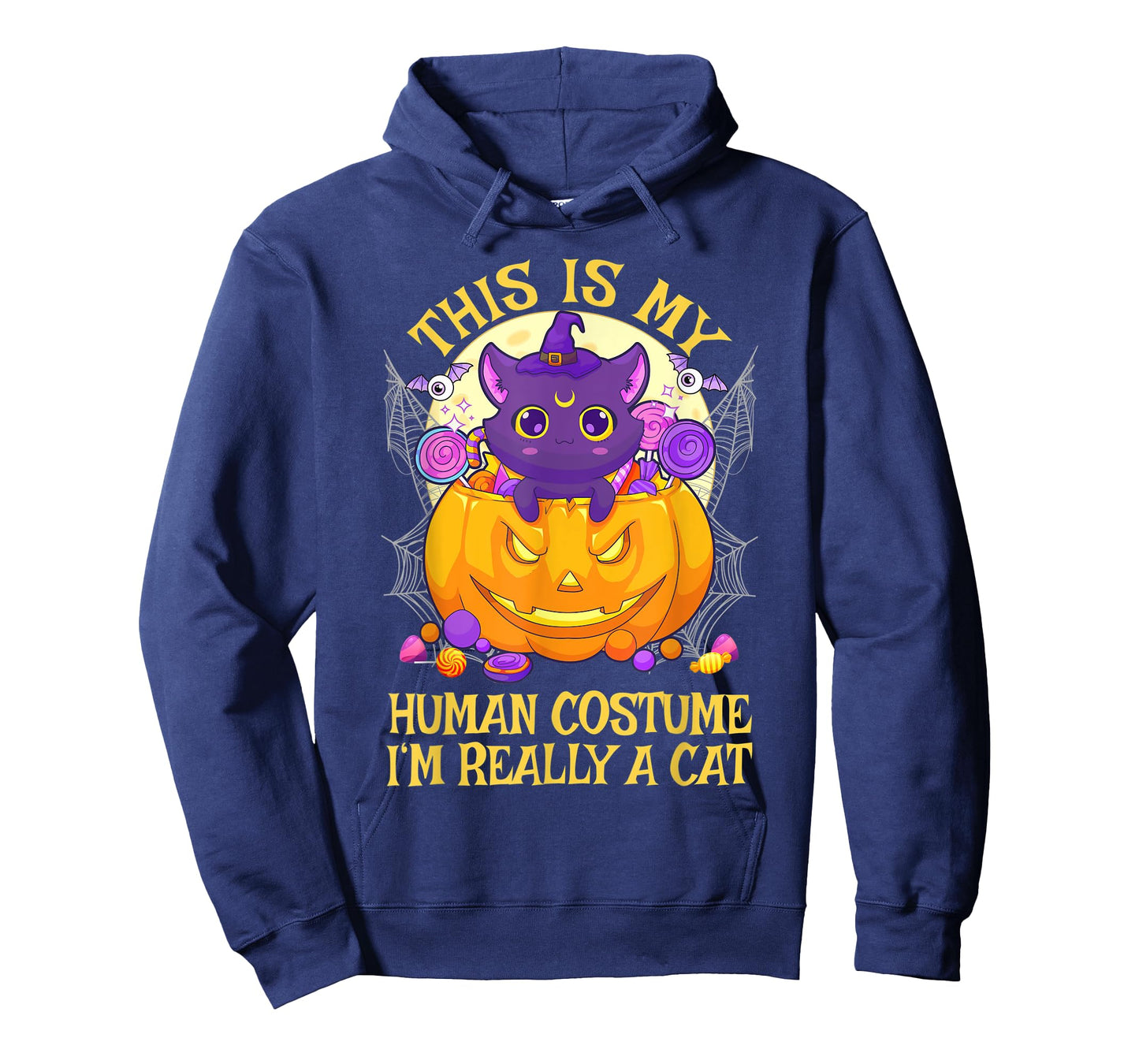 This Is My Human Costume I'm Really A Cat Cute Halloween T-Shirt