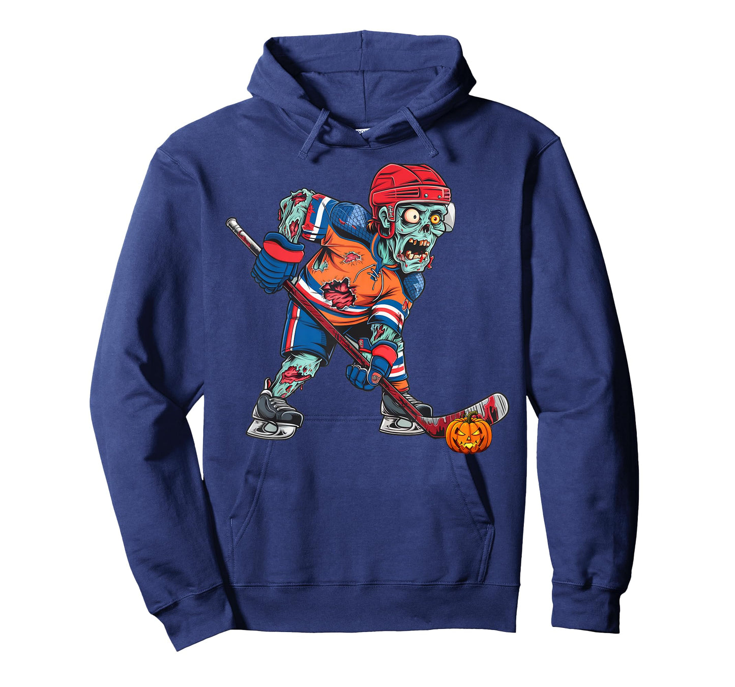 Zombie Ice Hockey Player Fun Halloween Costume Scary Creepy T-Shirt