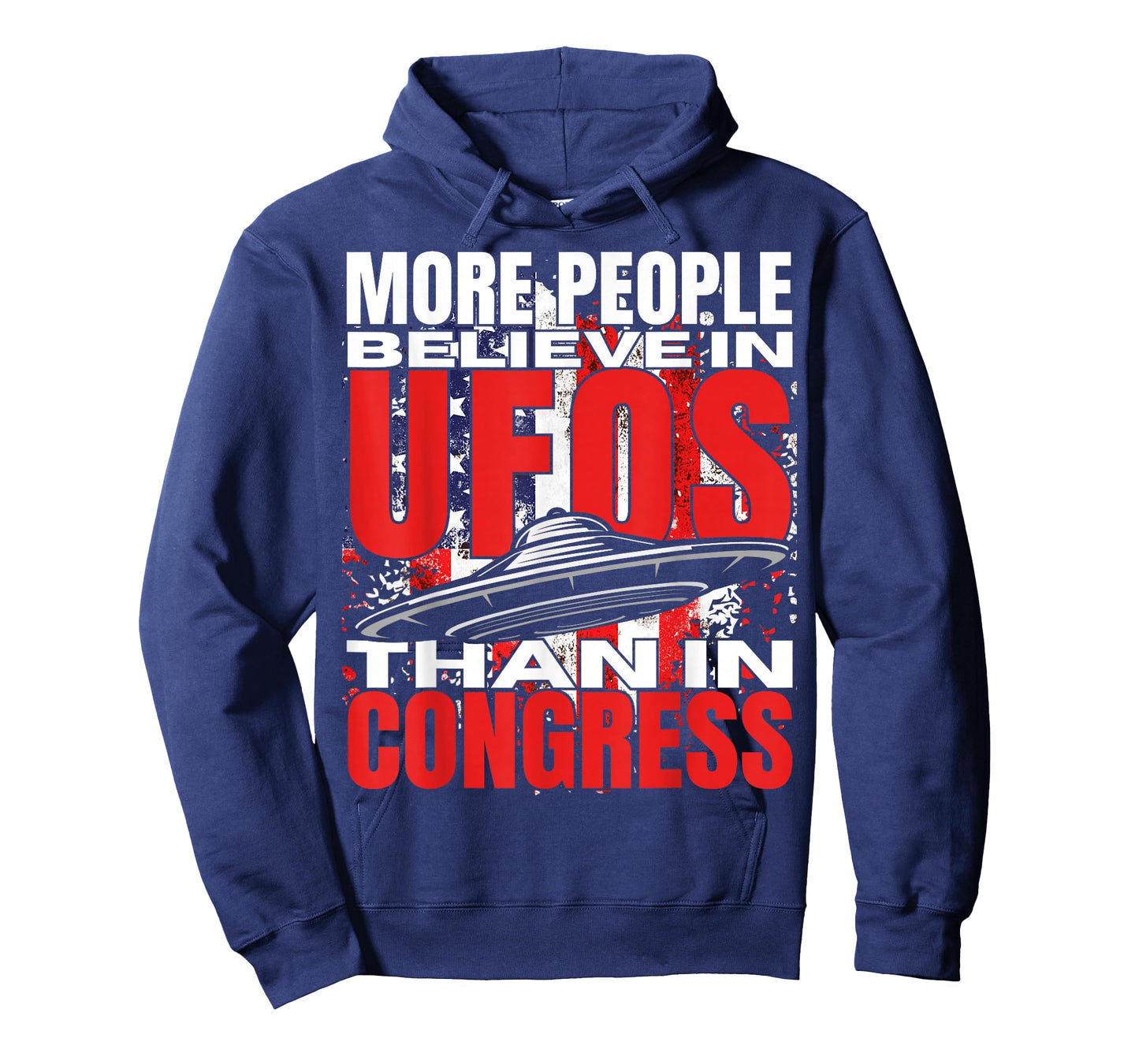 Funny American UAP People Believe in UFOS Than in Congress T-Shirt