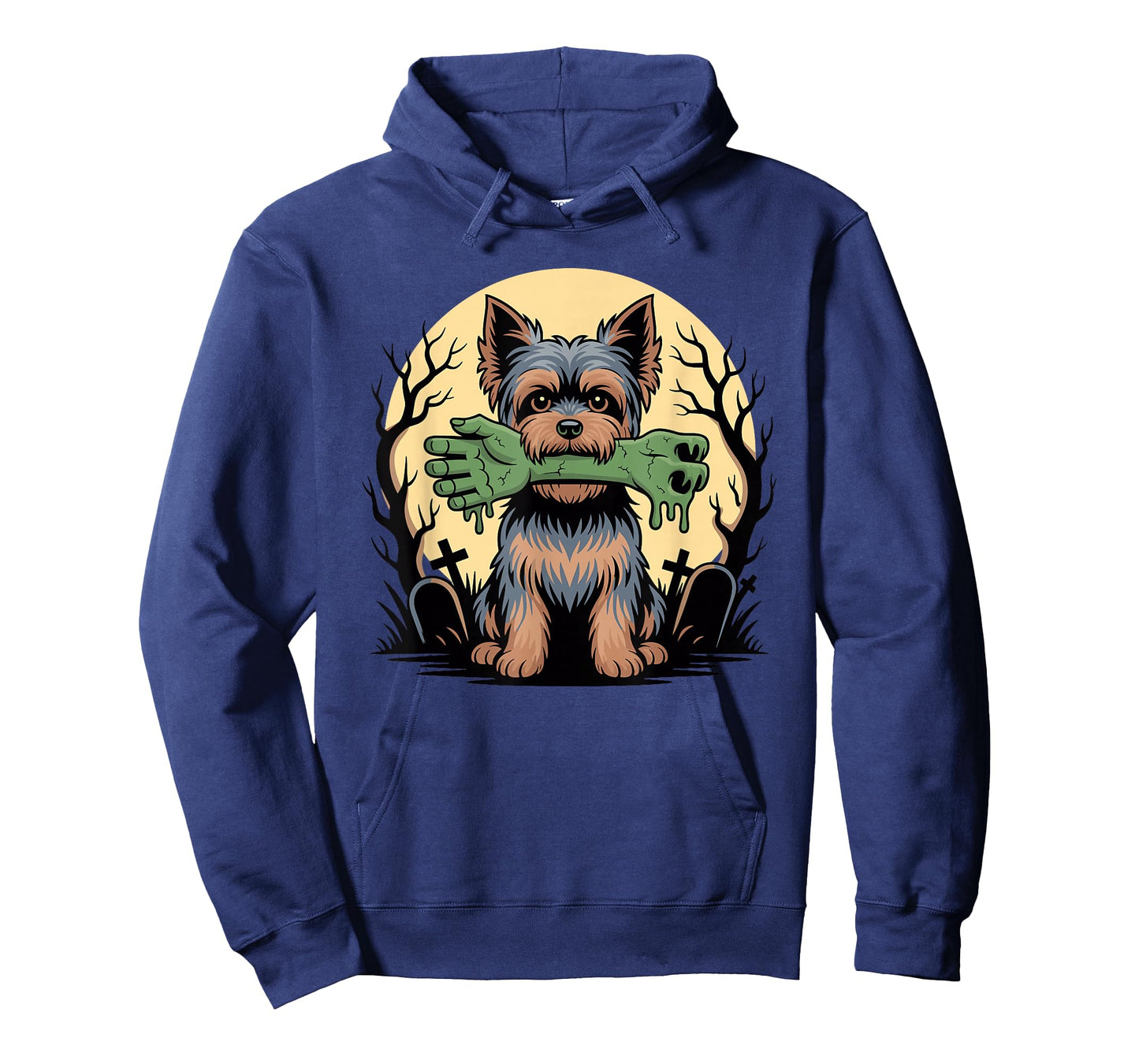Halloween Moon Zombie Hand Yorkshire Terrier Terriers Yorkie T-Shirt