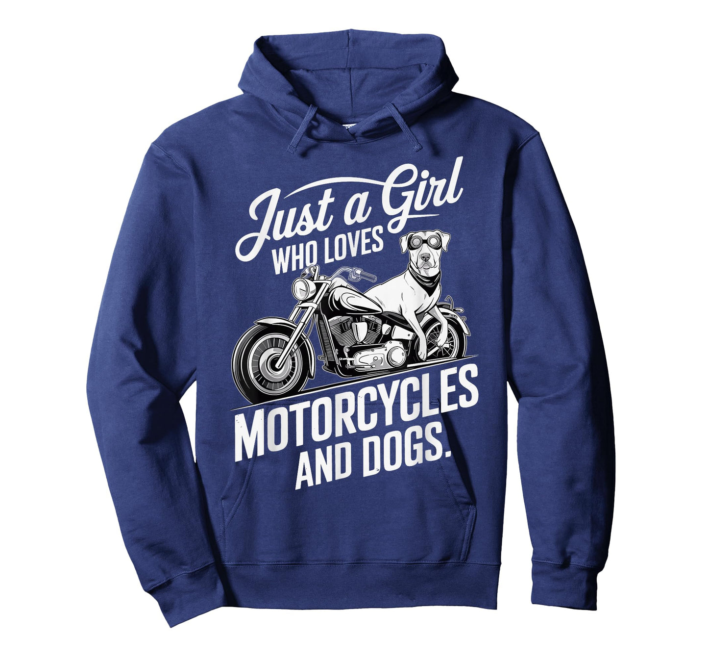 Just a Girl Who Loves Motorcycles and Dogs, Cute Girls T-Shirt