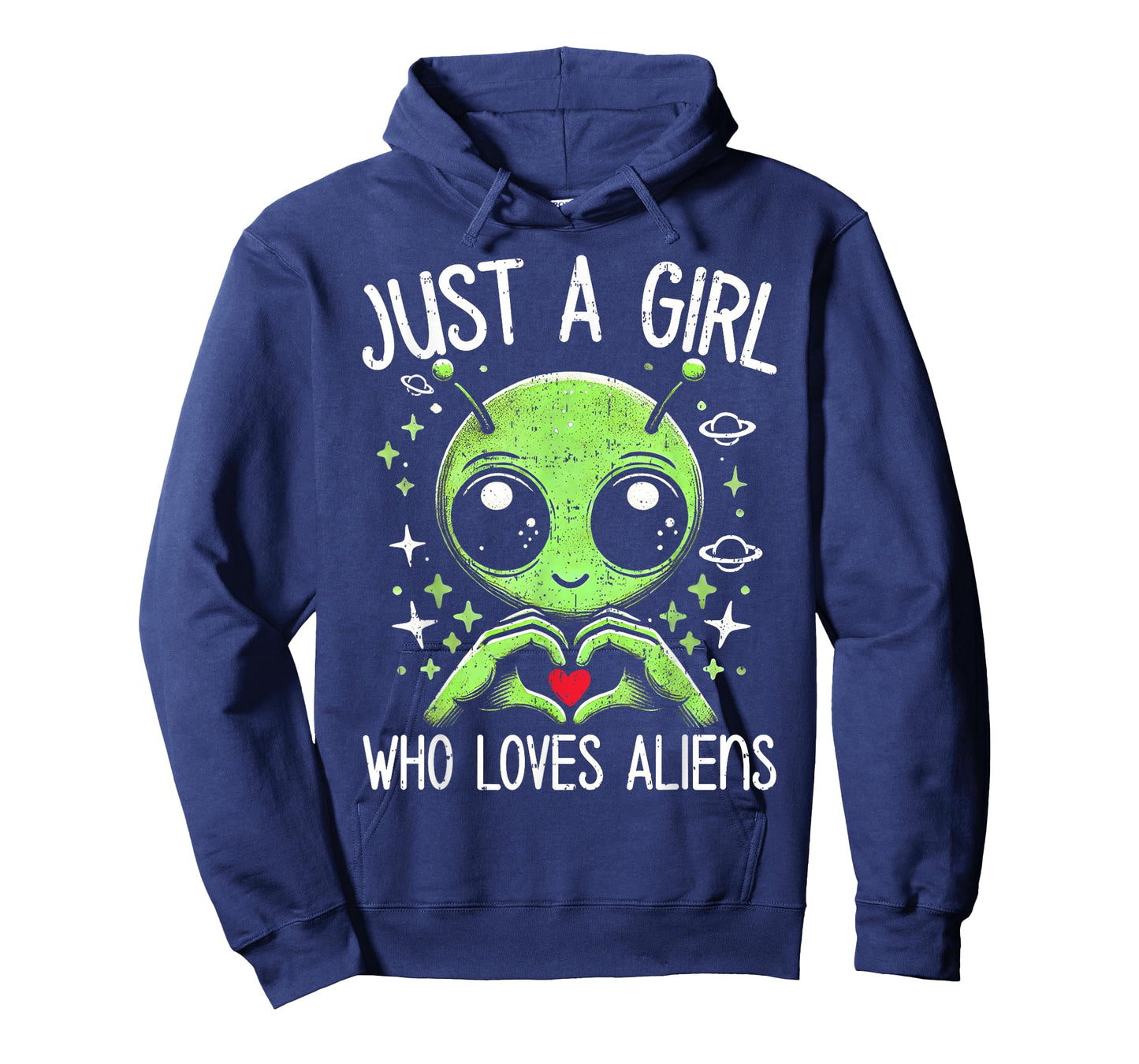 Cute Alien Lover Girls Funny Just a Girl Who Loves Aliens T-Shirt