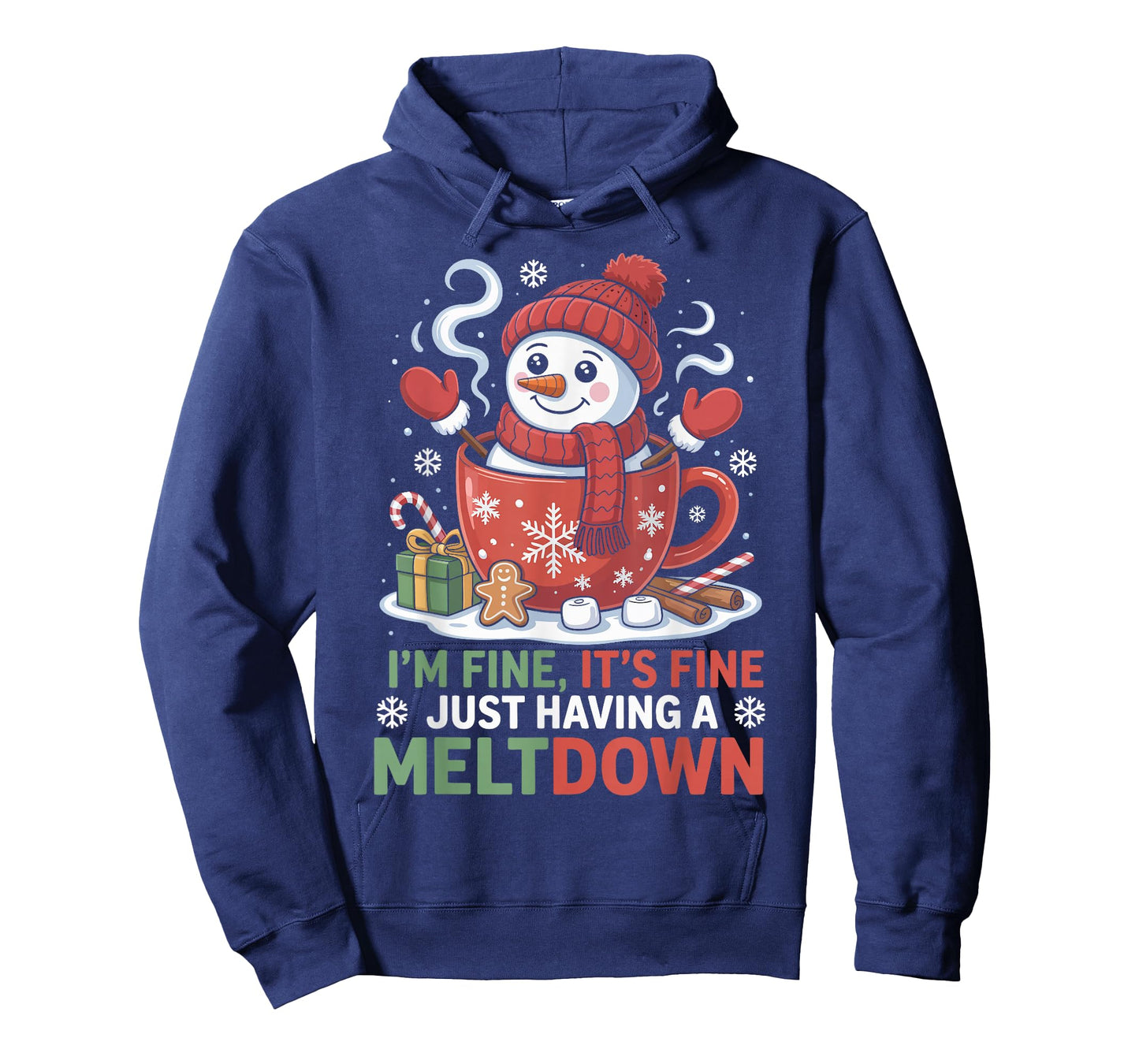 I’m Fine It’s Fine Just Having A Meltdown Christmas T-Shirt
