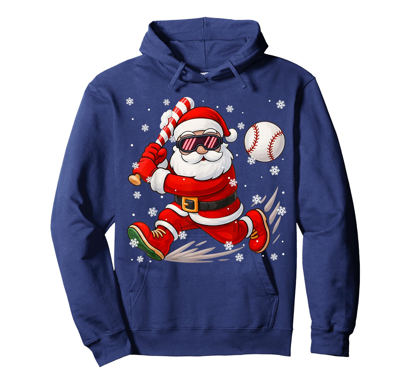 Funny Santa Baseball Christmas Pajamas Xmas Men Boy Toddlers T-Shirt