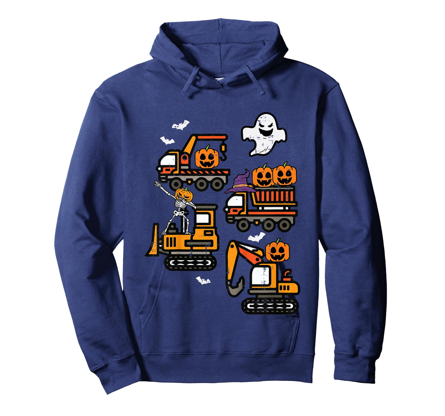 Kids Spooky Construction Trucks Halloween Costume Toddler Boys T-Shirt