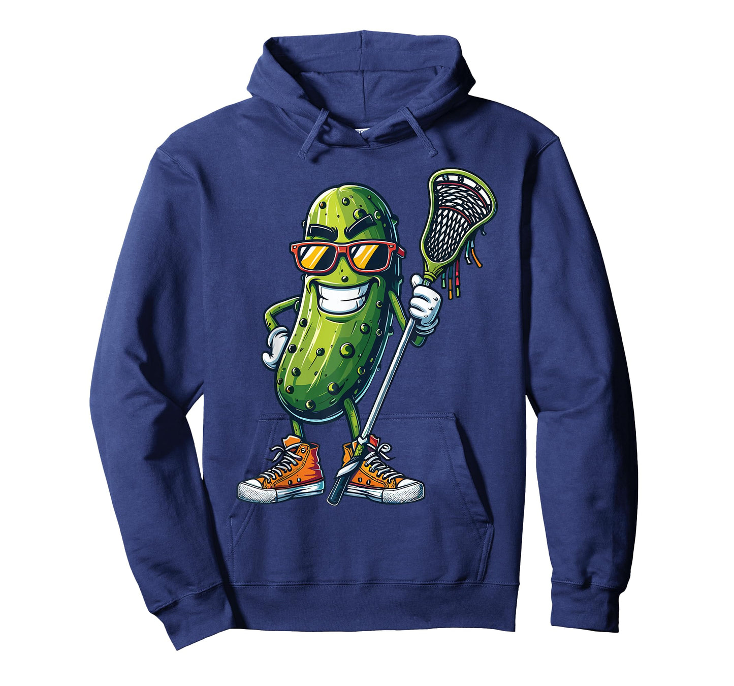 Pickle Playing Lacrosse Funny Boys Youth Pickle Lacrosse T-Shirt