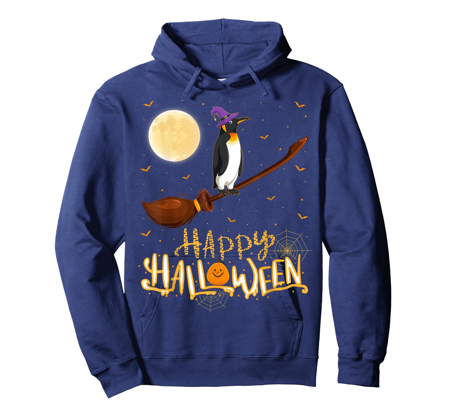 Emperor Penguin Ride Witch Shotgun Emperor Penguin Halloween T-Shirt