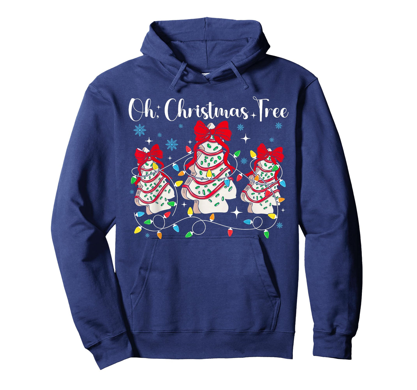 Oh Christmas Tree Cakes Debbie Becky Jen Cake Lovers Xmas T-Shirt