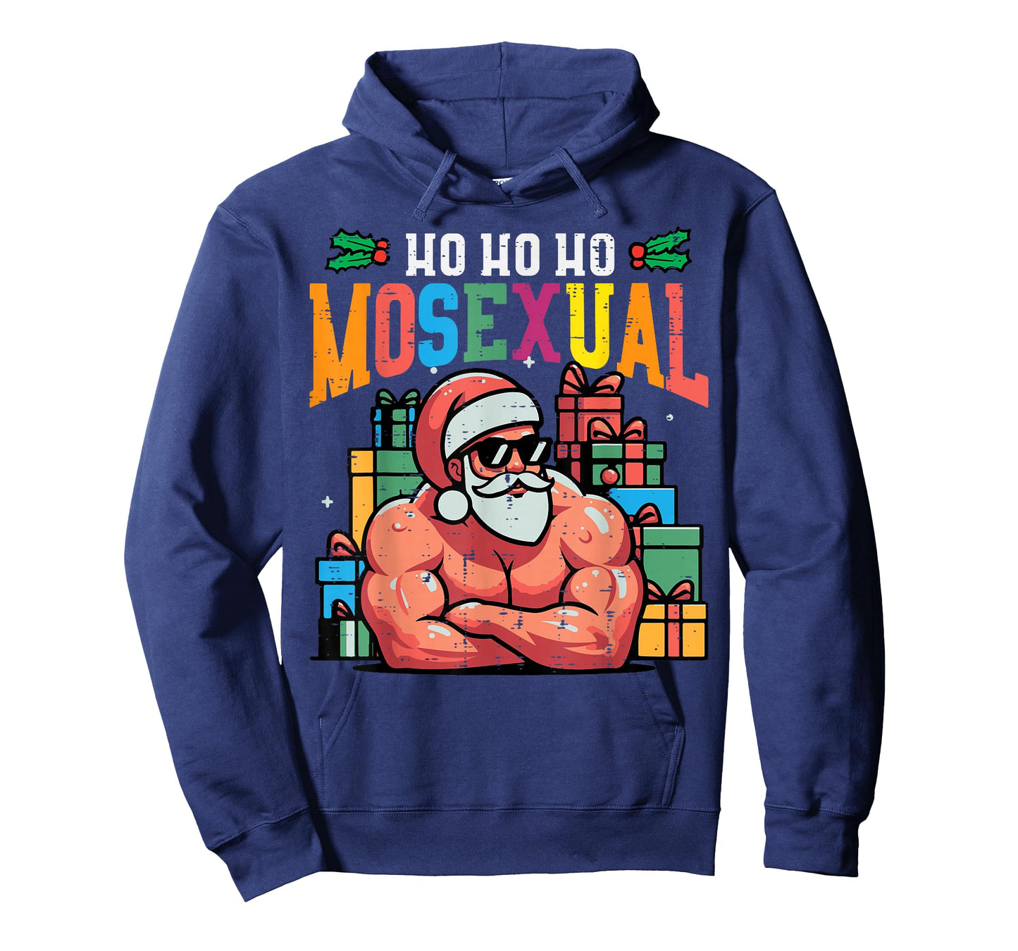 Christmas Ho Homosexual Funny Xmas Gay Pride Santa Lgbt Men T-Shirt