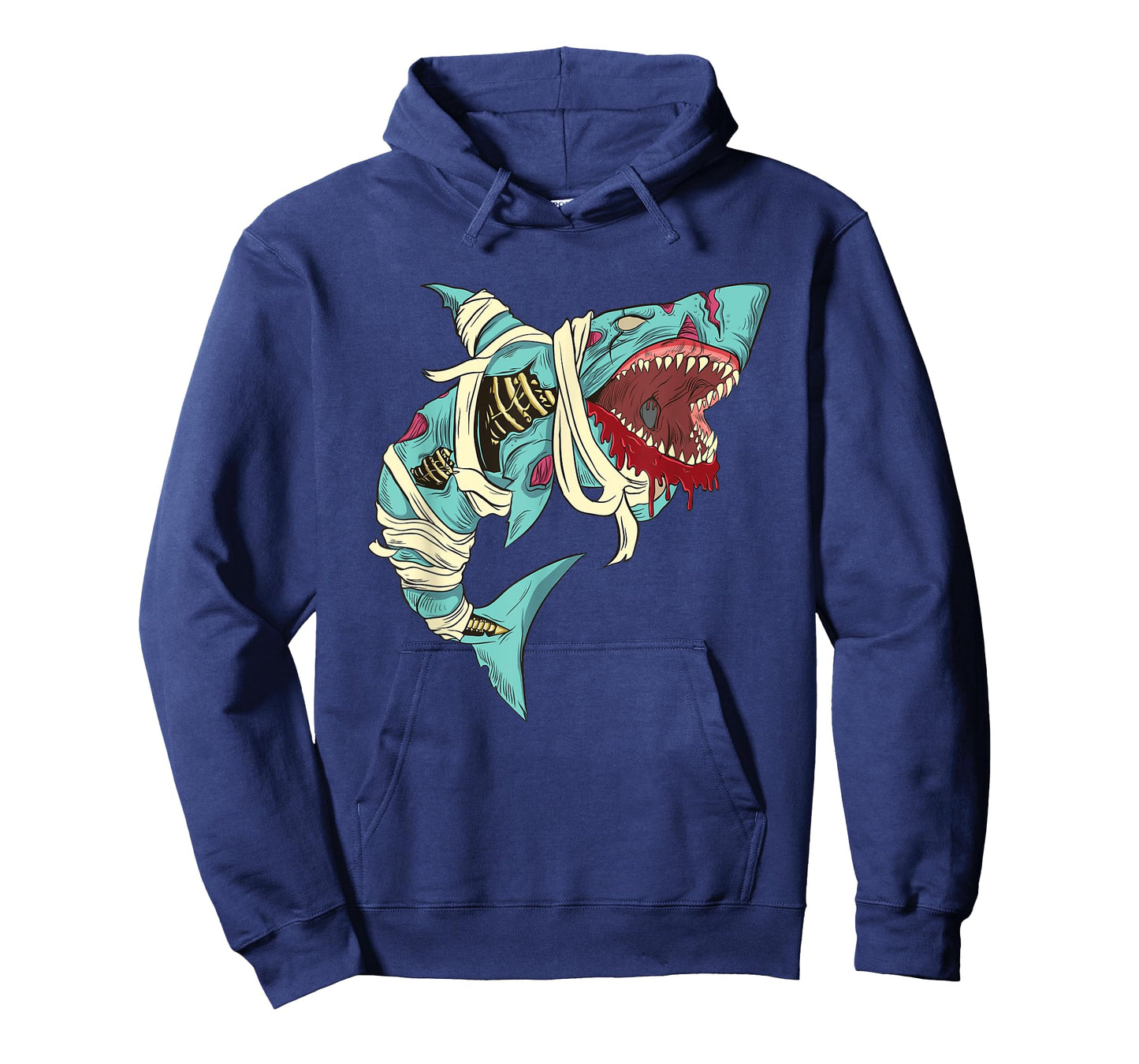 Shark Zombie Shirt Creepy Zombie Halloween Costume Mummy T-Shirt