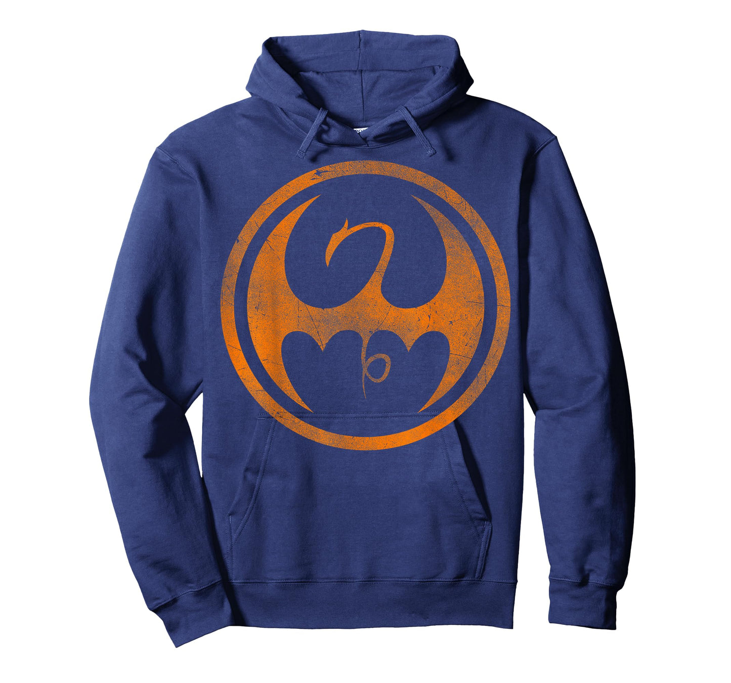 Marvel Iron Fist Dragon Logo Orange Tonal Cut-Out Halloween T-Shirt