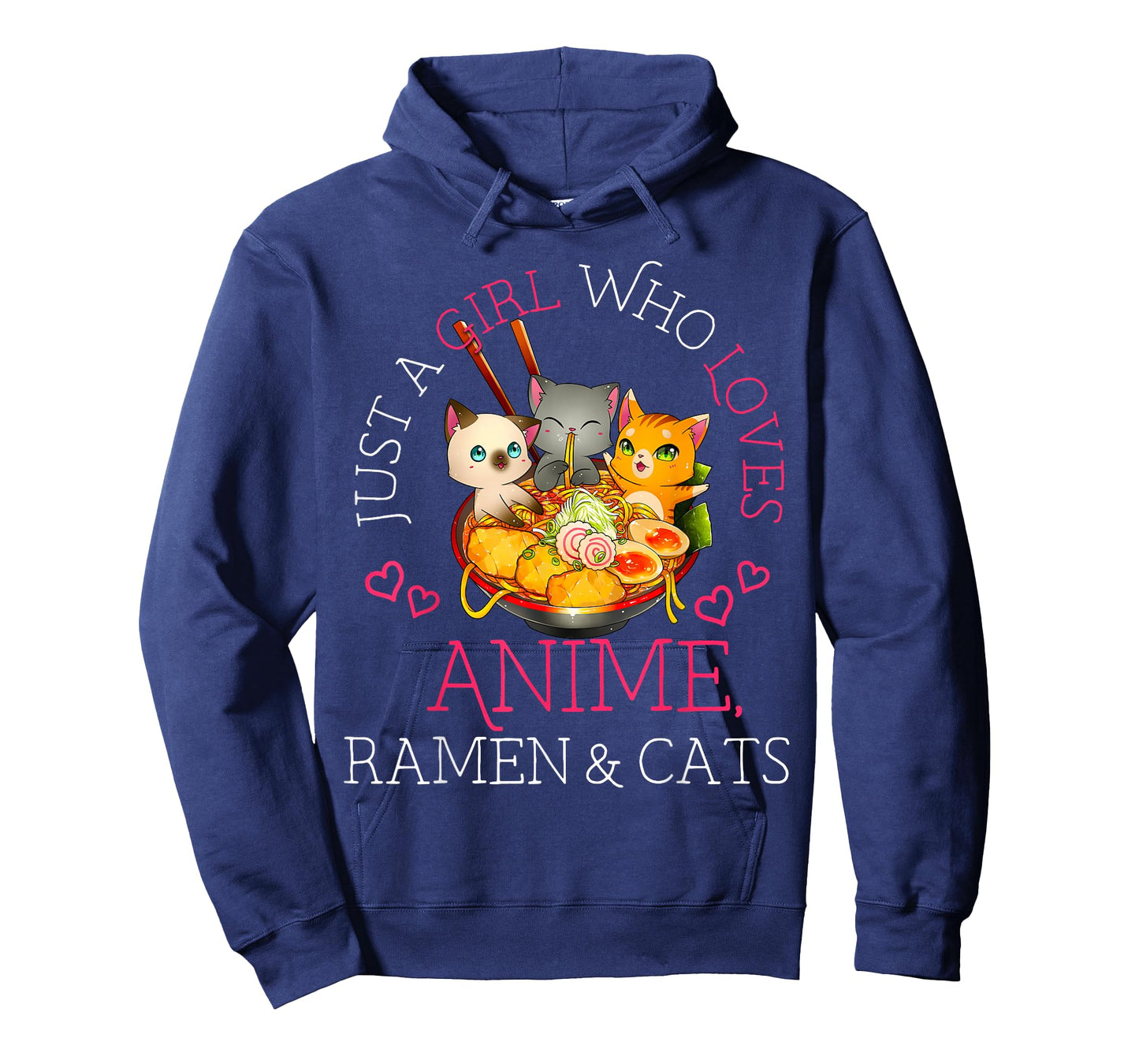 Just a Girl Anime Ramen and Cats Gift Manga T-Shirt