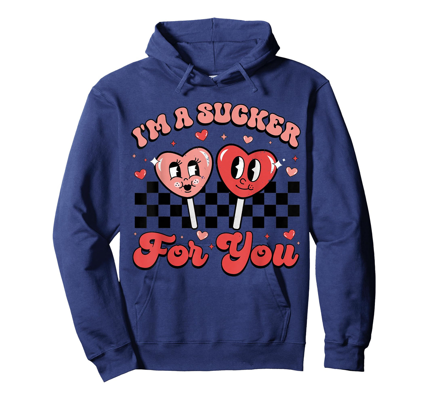 I'm A Sucker For You Candy Heart Groovy Retro Valentines Day T-Shirt