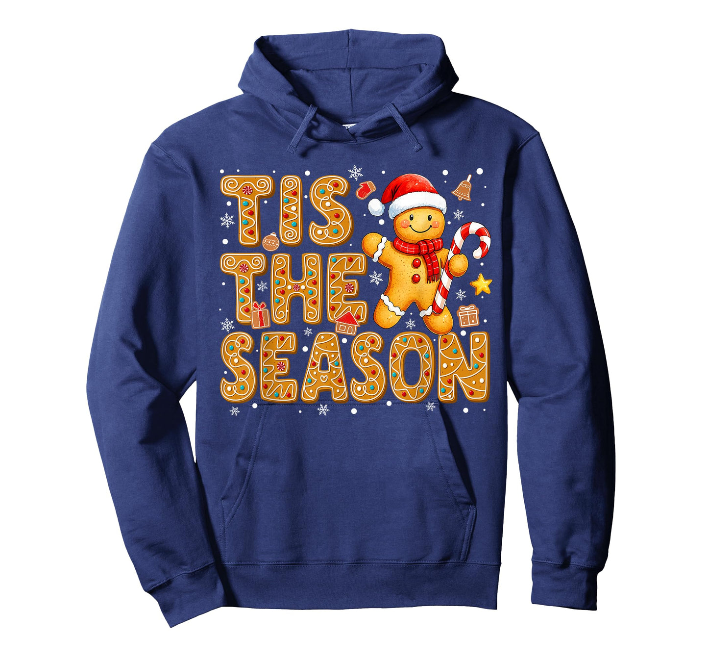Tis The Season Gingerbread Santa Hat Christmas Cookie Women T-Shirt