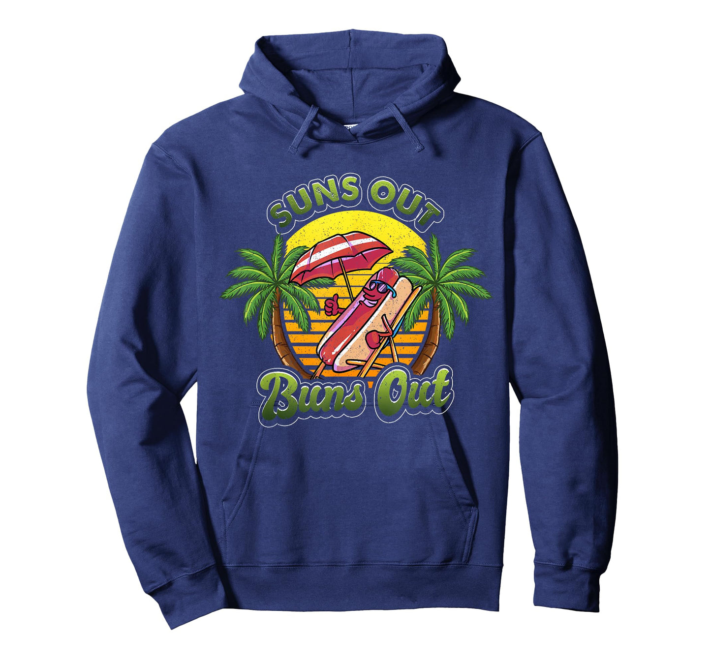 Funny Suns Out Buns Out Hotdog Hot Dog Joke Sausage T-Shirt
