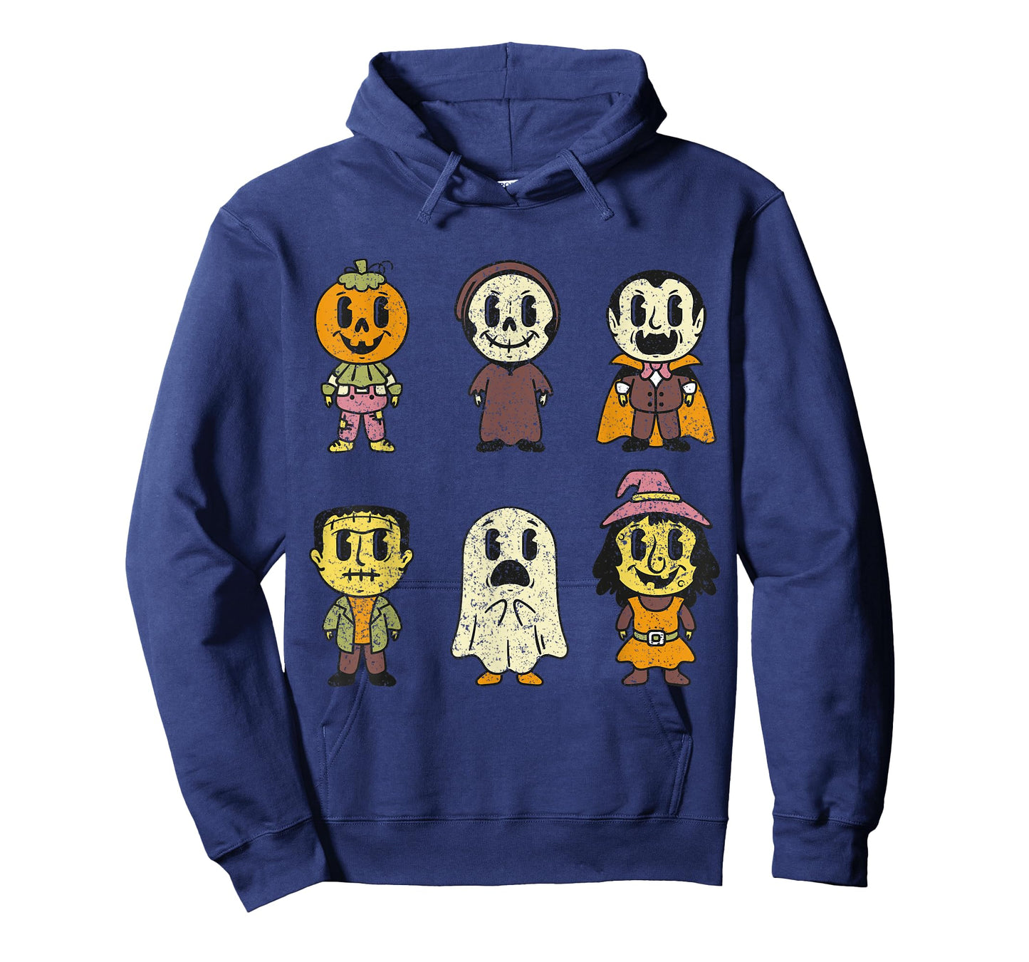 Vintage Halloween Pumpkin Witch Ghost Vampire Retro Gift T-Shirt