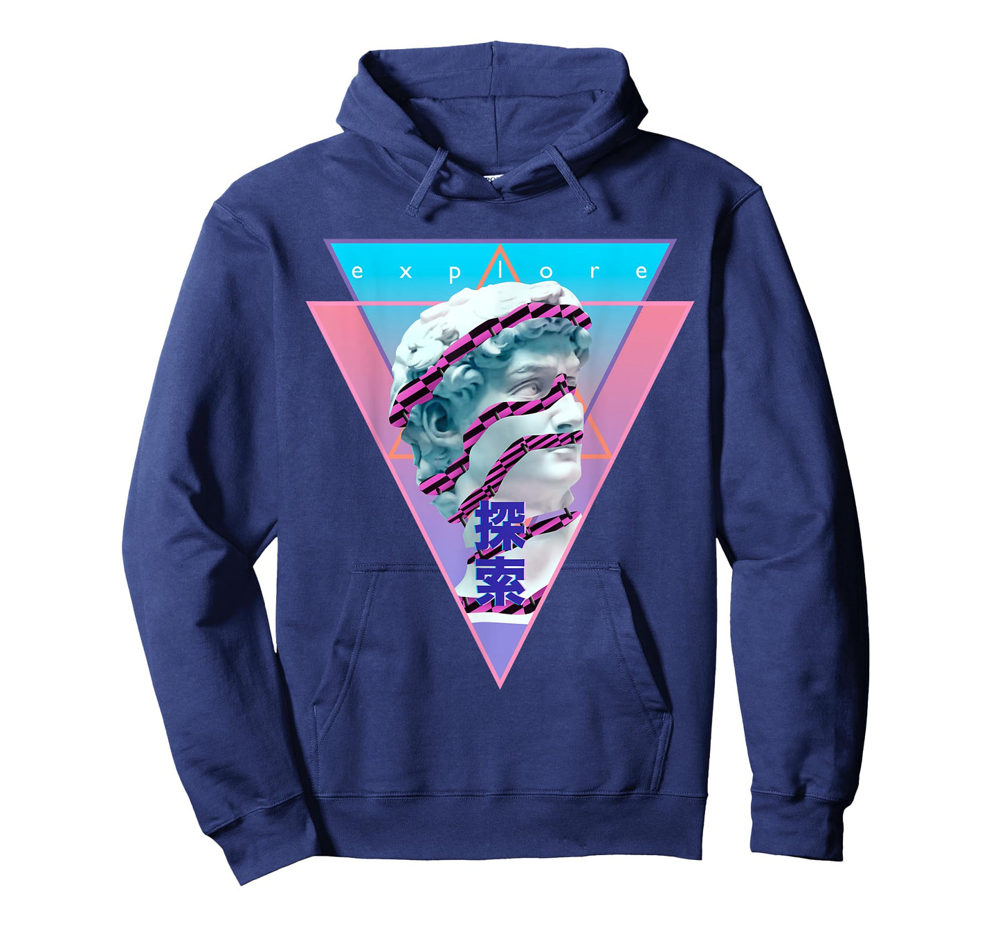 Vaporwave Statue of David Bust Retro 80s 90s Art Otaku T-Shirt