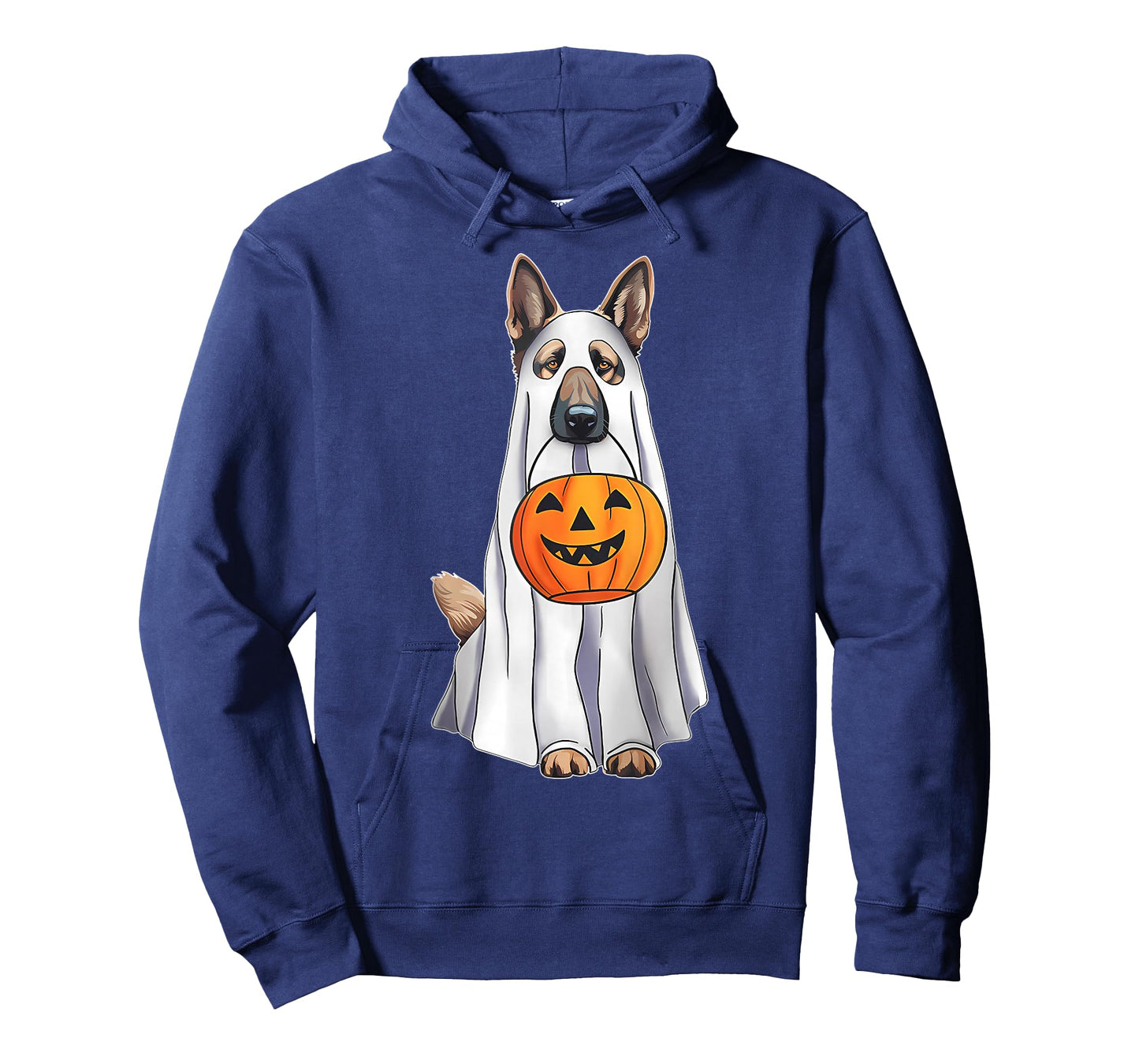 German Shepherd Ghost Pumpkin Halloween Costume Fall T-Shirt