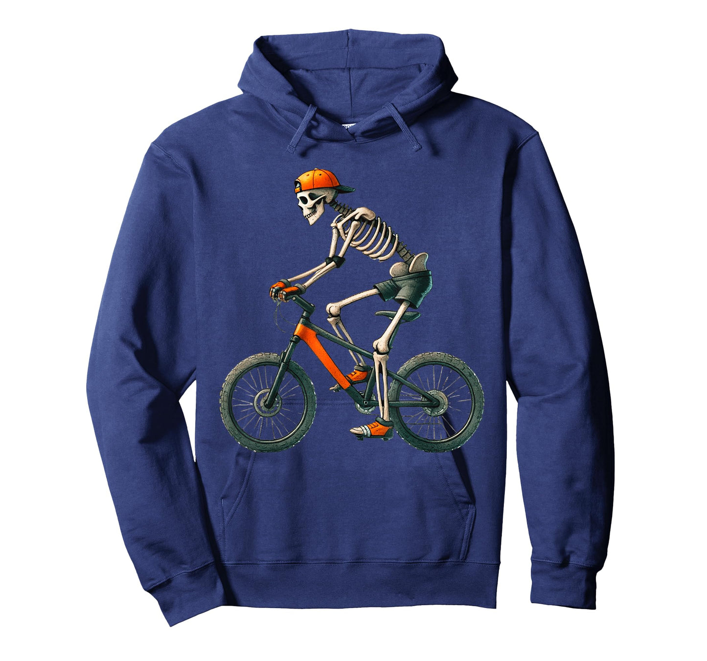 Skeleton Mountain Biking MTB Halloween Costume Men Boys T-Shirt