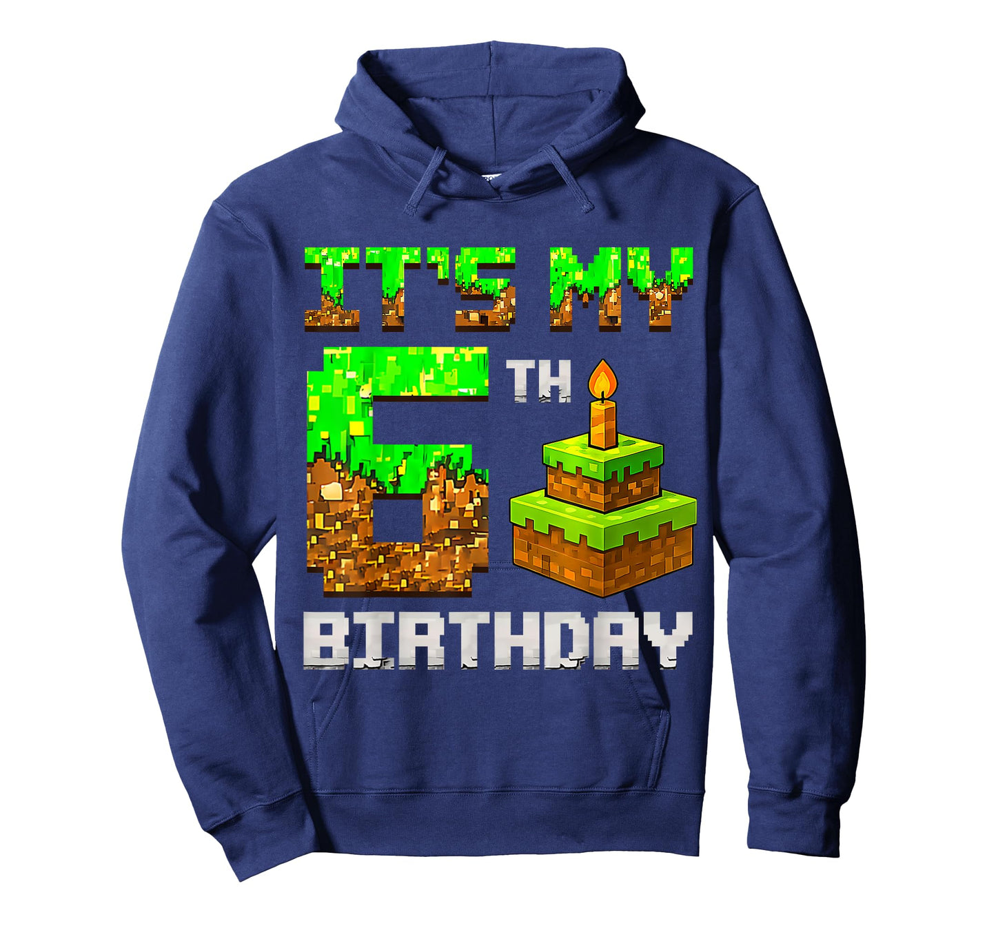It's My 6th Birthday Game Pixel 6 Year Old Birthday Boy T-Shirt