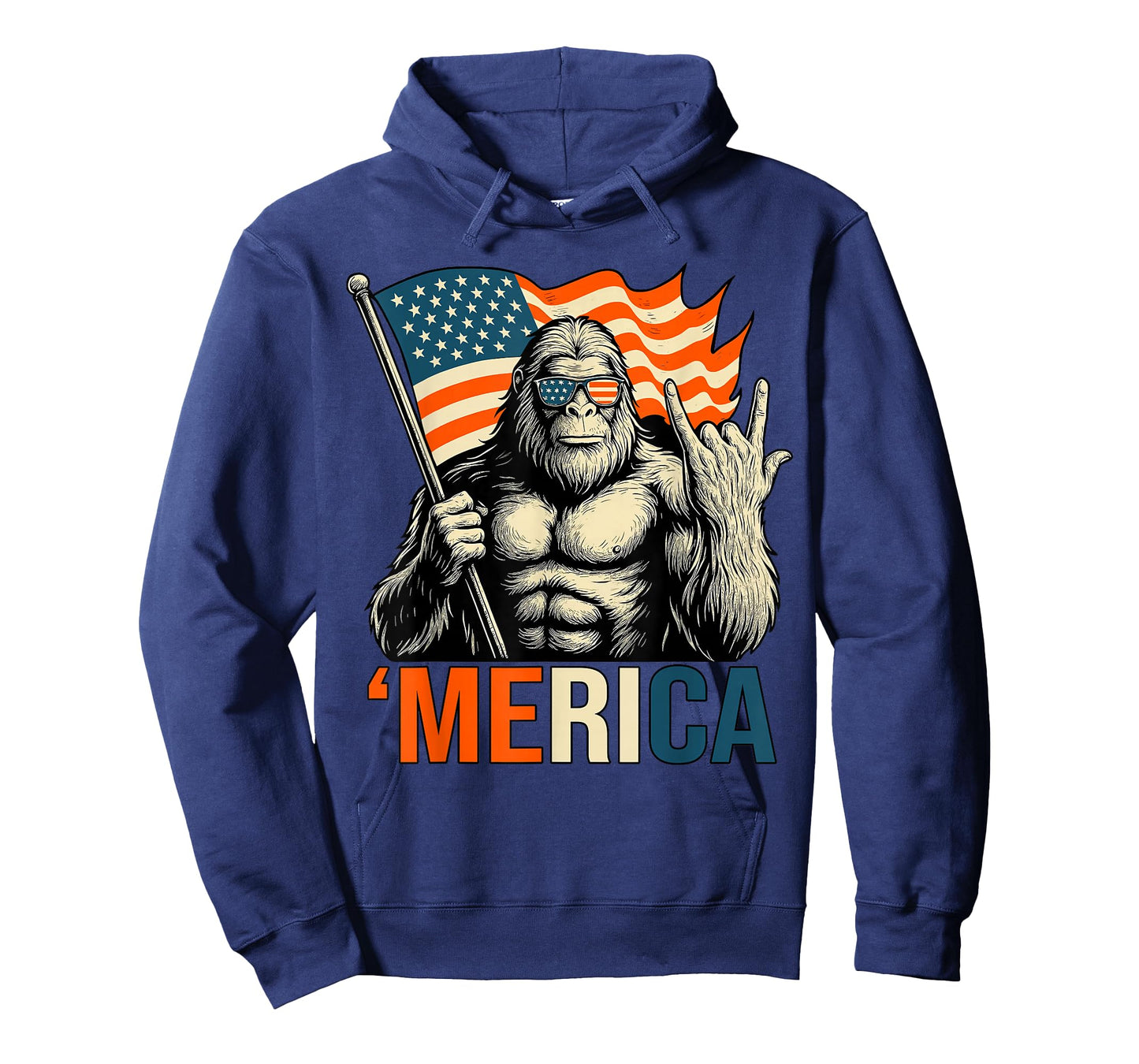 ‘Merica Gorilla Flag Sunglasses Funny Patriotic T-Shirt