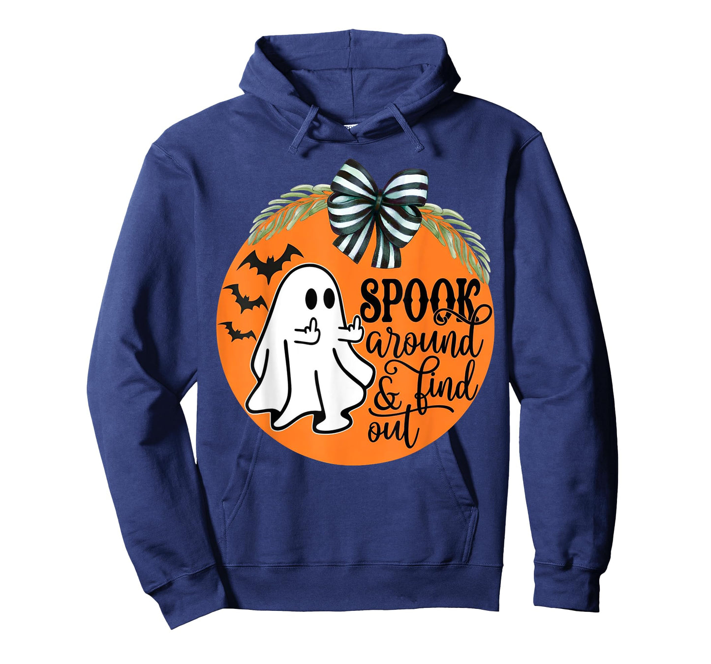Spook Around & Find Out Ghost Middle Finger T-Shirt