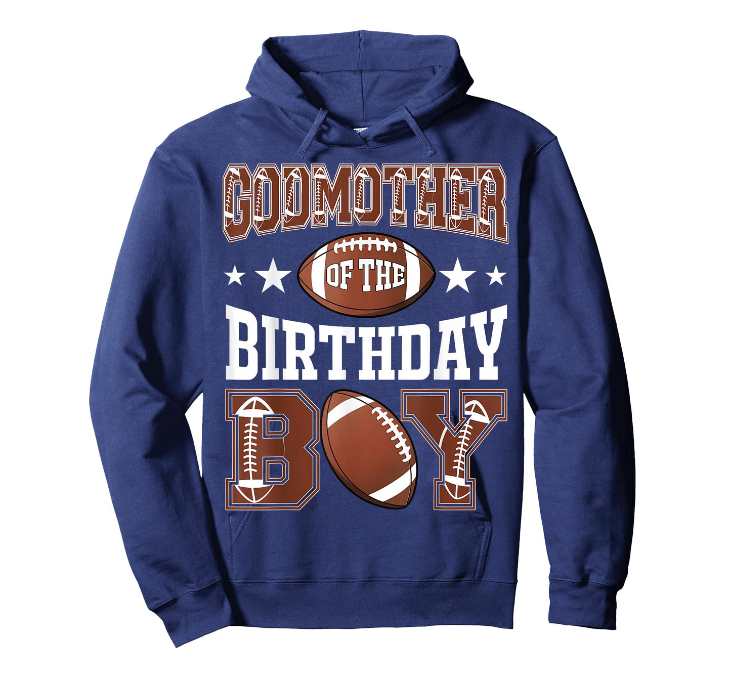 GodMother Of The Birthday Boy Football Game Day T-Shirt