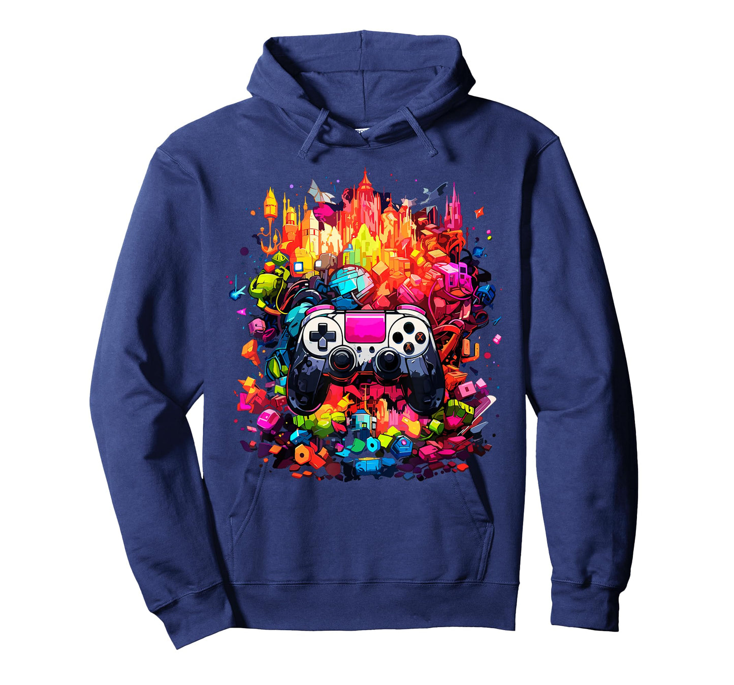 Colorful Video Game Controller Tie Dye Cool Gamer Gaming Tee T-Shirt