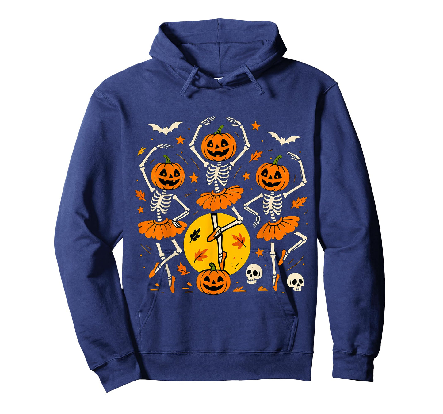 Ballet Pumpkin Skeleton Scary Halloween Men Women Boys Girl T-Shirt