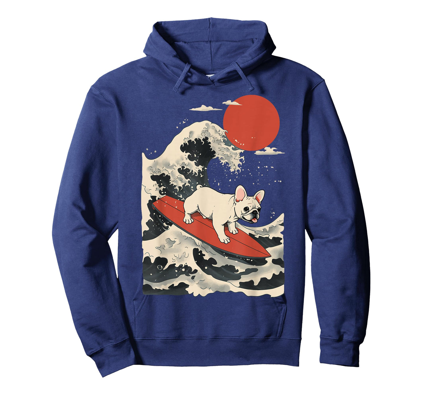 French Bulldog Surfing Japanese T-Shirt