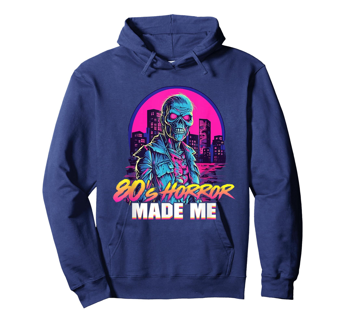 Retro zombie vintage undead 80s horror movies made me T-Shirt
