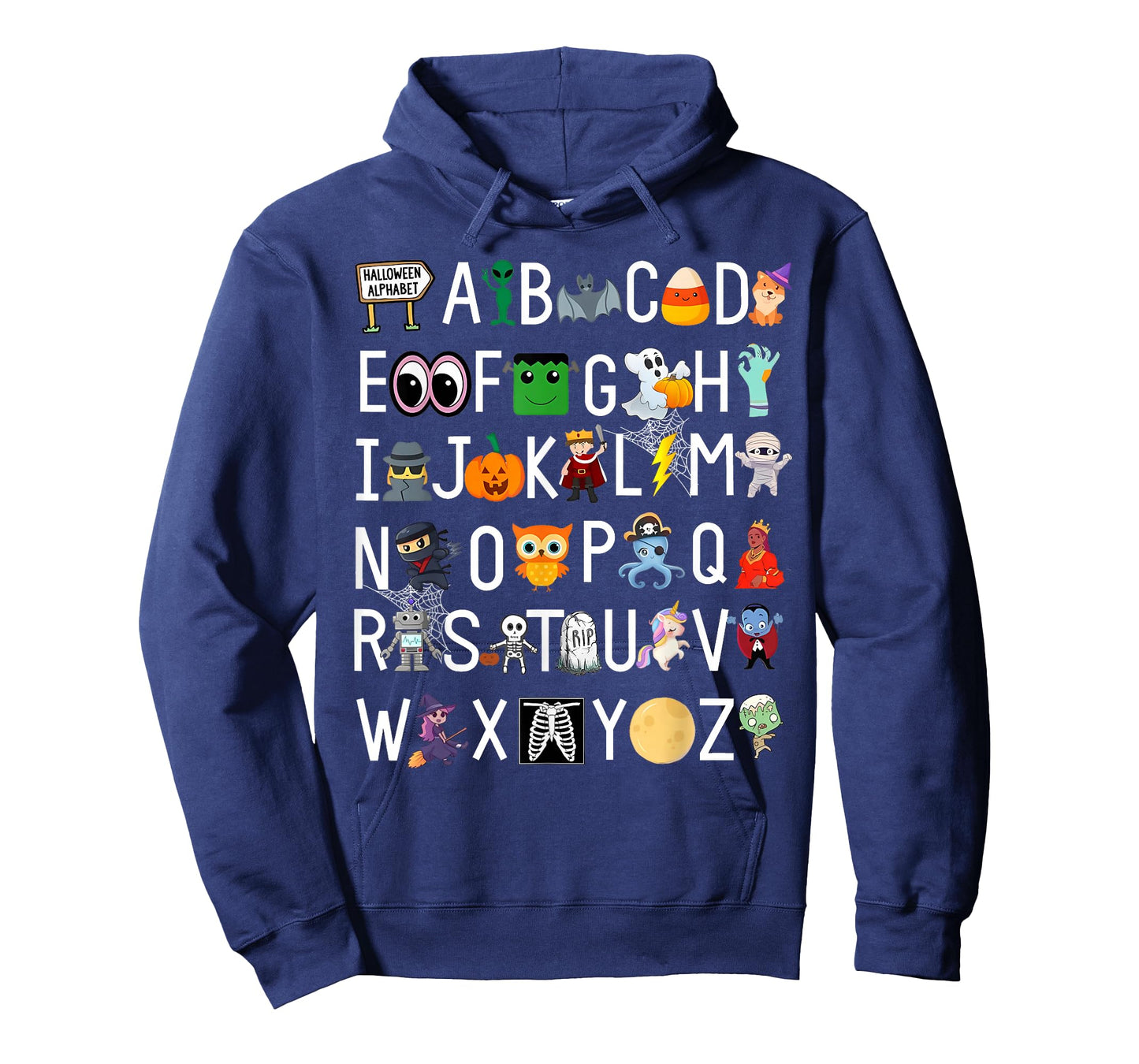 ABCs Learning Kindergarten Teacher Funny Halloween Alphabet T-Shirt