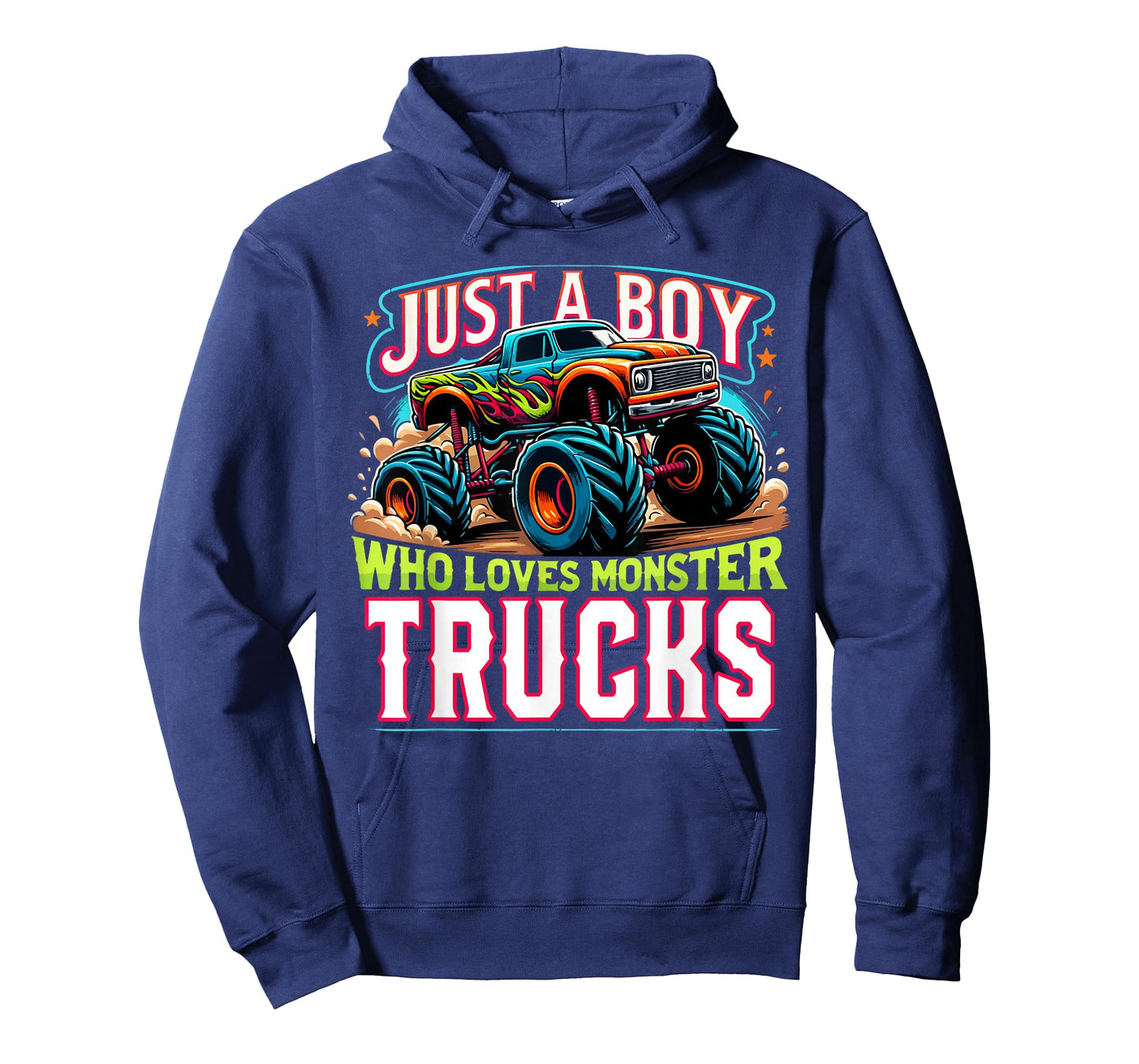 Just A Boy Who Loves Monster Truck Boys Monster Truck Lovers T-Shirt