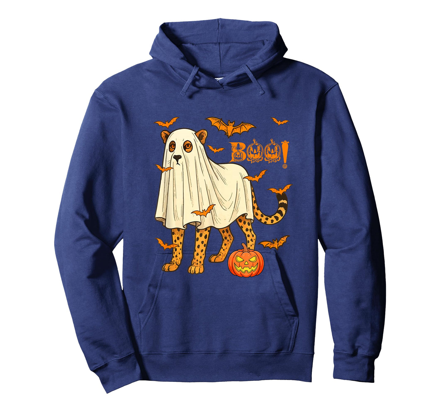 Boo Halloween Cheetah Cosplay Ghost Costume Animal Lover T-Shirt
