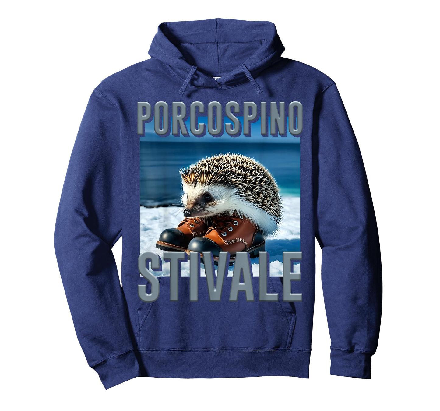 Porcospino Stivale Hedgehog AI Monster Italian Brainrot Meme T-Shirt