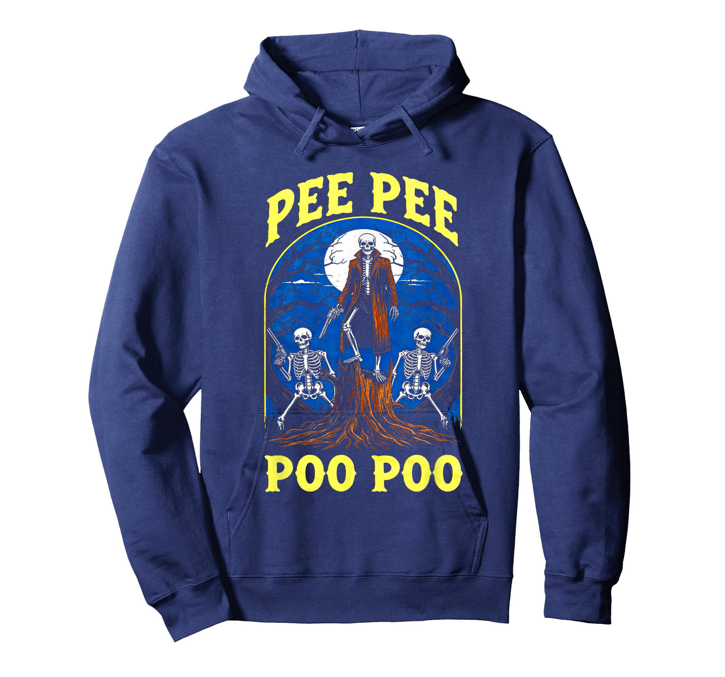 Pee Pee Poo Poo Funny Skeleton Halloween T-Shirt