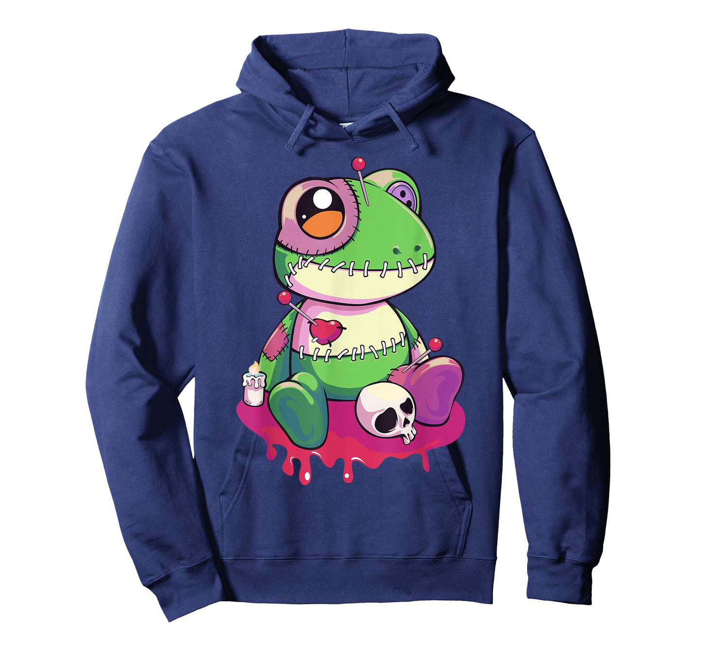 Pastel Goth Kawaii Cute Creepy Voodoo Doll Frog T-Shirt