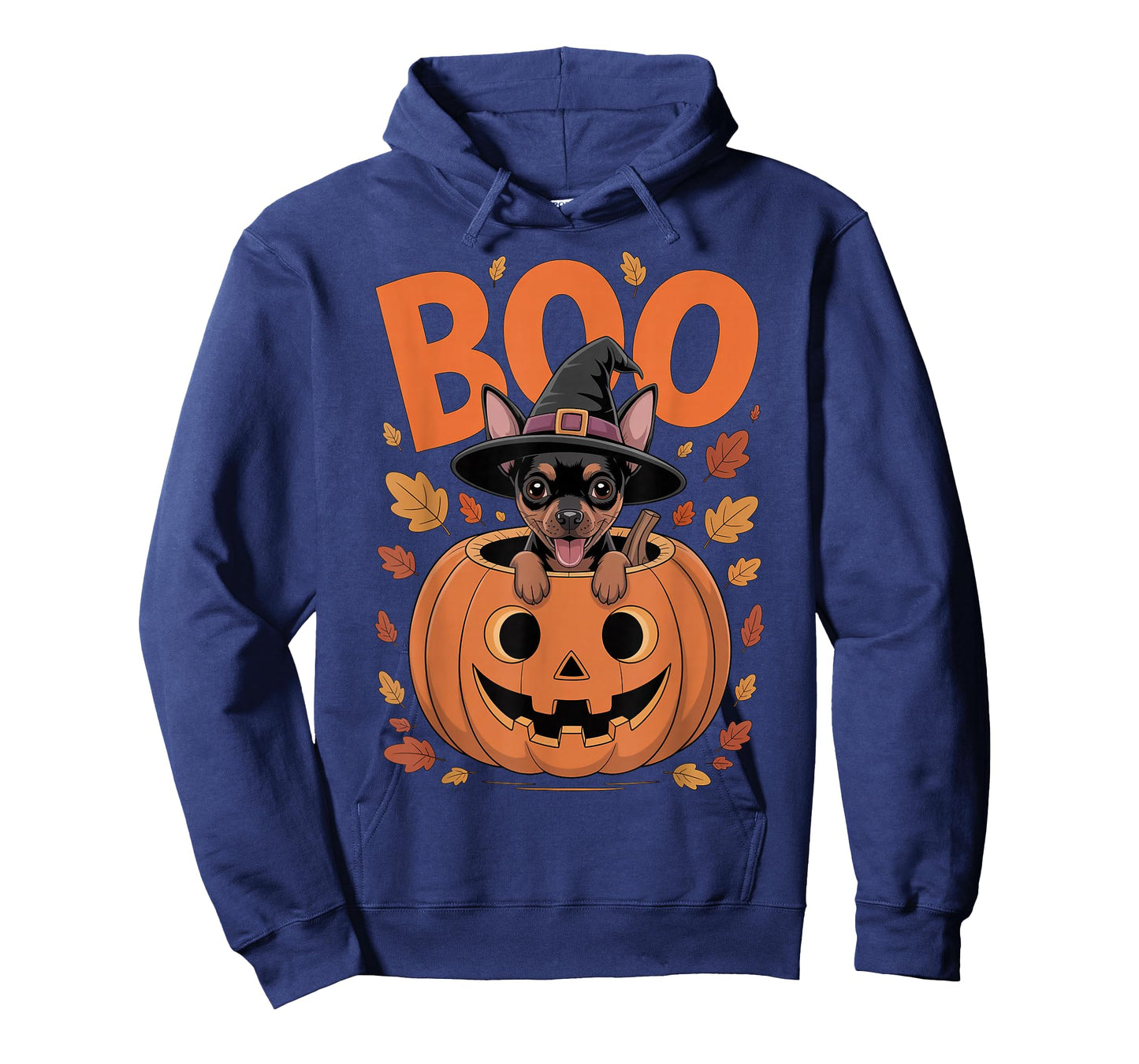 Min Pin Costume on Pumpkin Halloween Miniature Pinscher T-Shirt