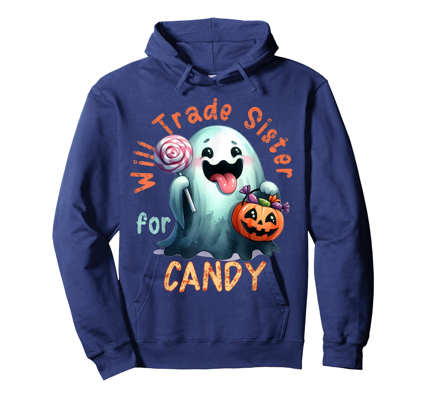 Halloween Will Trade Sister For Candy Ghost Kid Girl Boy T-Shirt