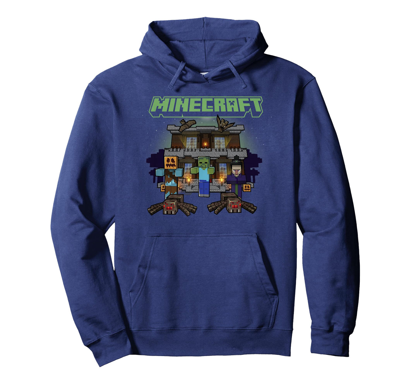 Minecraft Halloween Monsters In Haunted House Group Shot T-Shirt