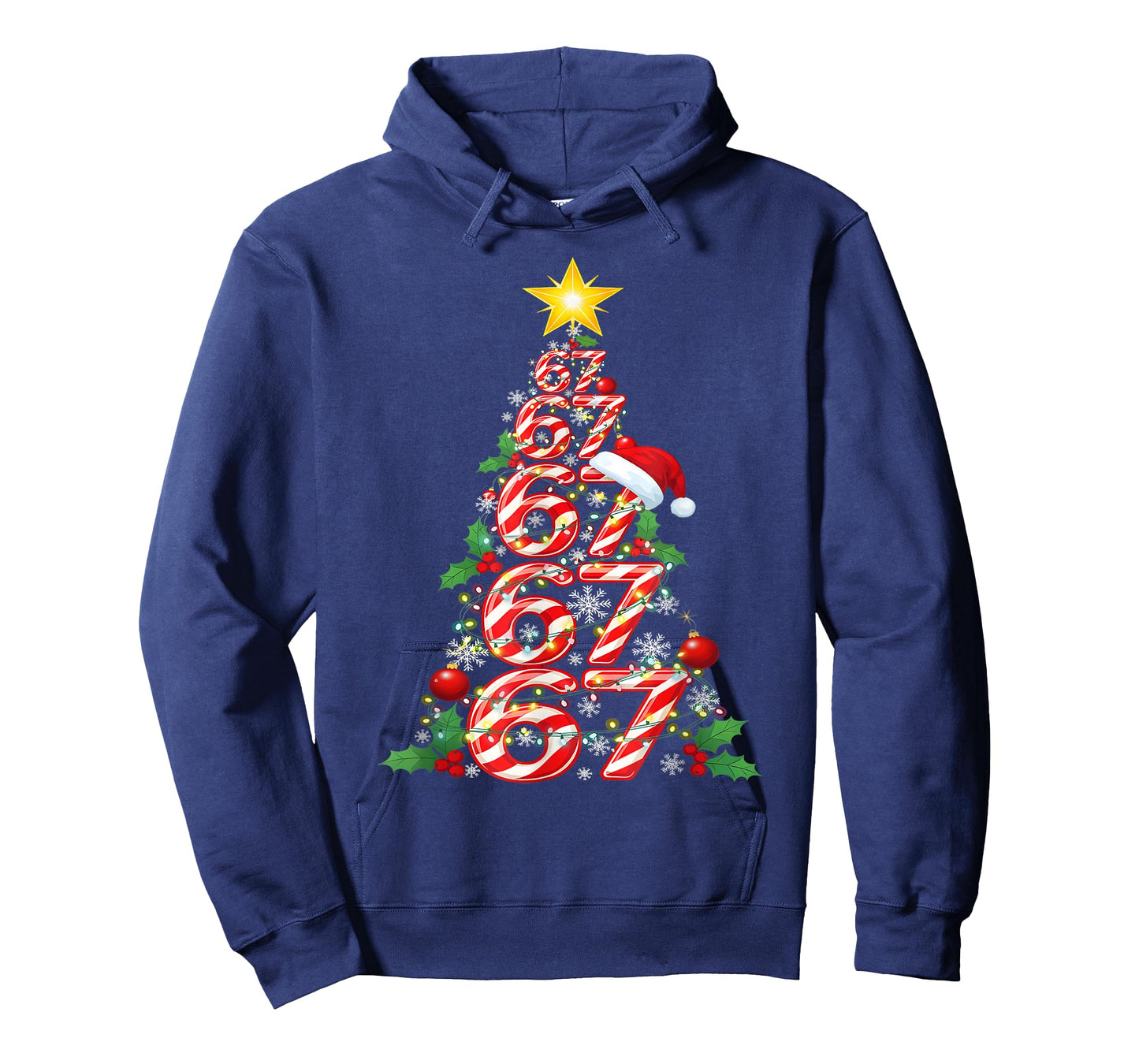 67 Christmas 6 7 Meme Pajamas Holiday Gen Alpha Slang T-Shirt